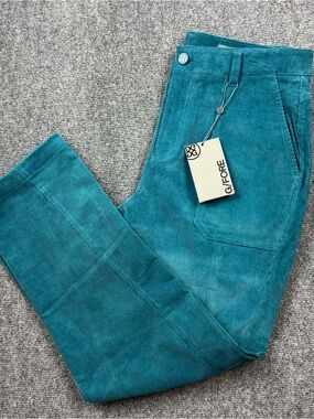 G/FORE Women’s Stretch Corduroy High Rise Straight Leg Pants Size 6  Teal